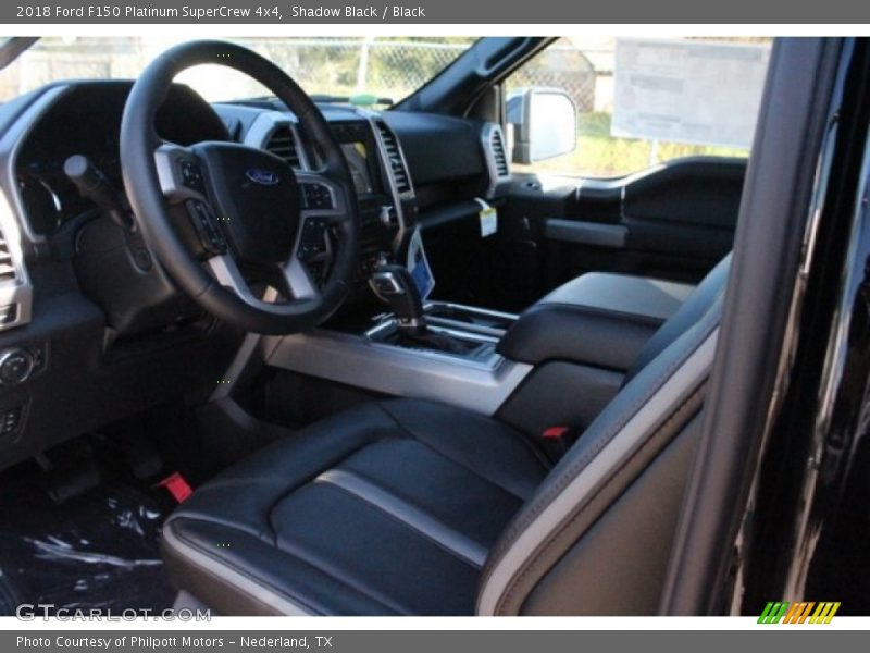 Front Seat of 2018 F150 Platinum SuperCrew 4x4