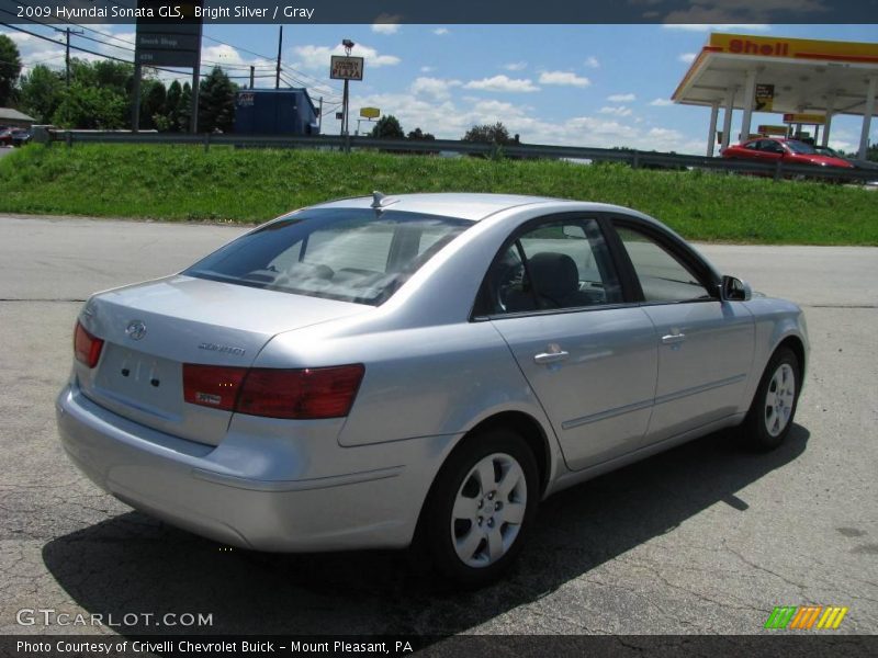 Bright Silver / Gray 2009 Hyundai Sonata GLS