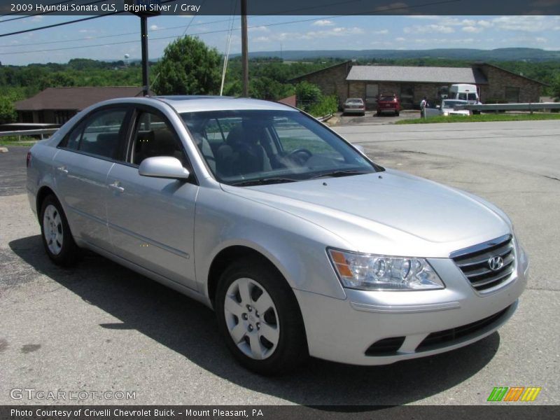 Bright Silver / Gray 2009 Hyundai Sonata GLS