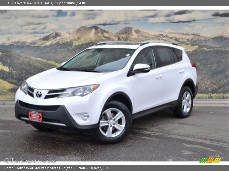 Super White / Ash 2014 Toyota RAV4 XLE AWD