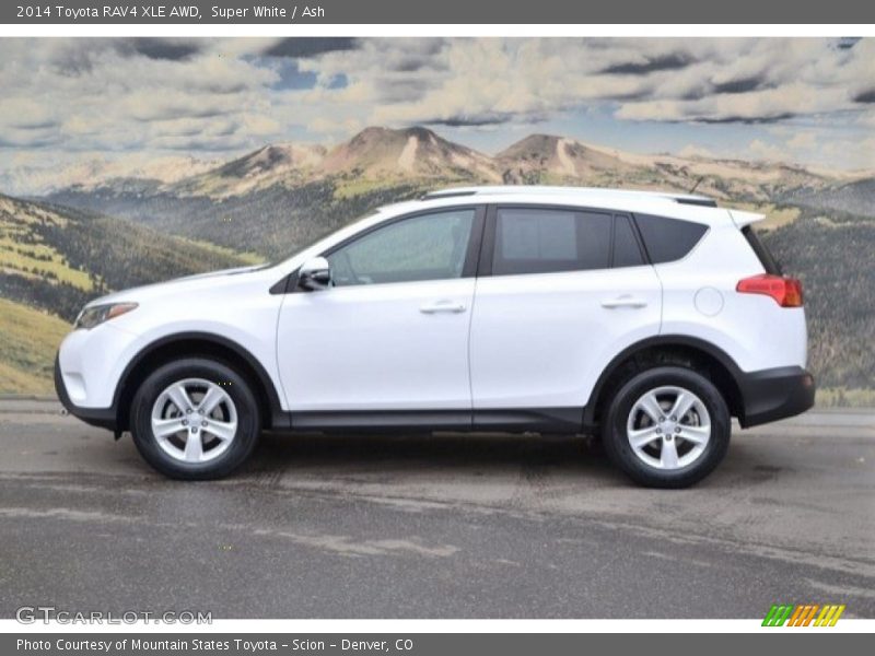 Super White / Ash 2014 Toyota RAV4 XLE AWD