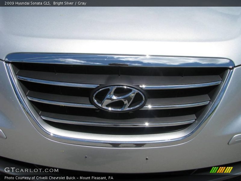 Bright Silver / Gray 2009 Hyundai Sonata GLS