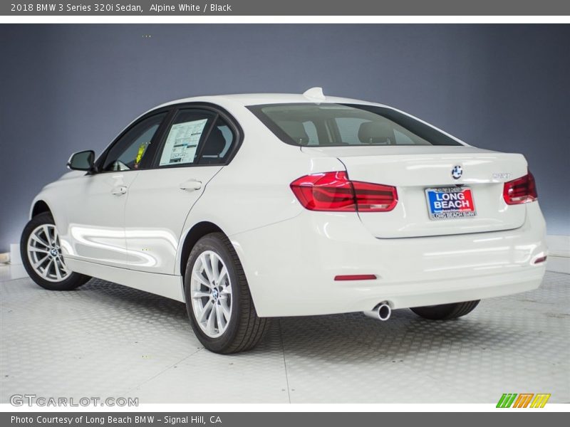 Alpine White / Black 2018 BMW 3 Series 320i Sedan
