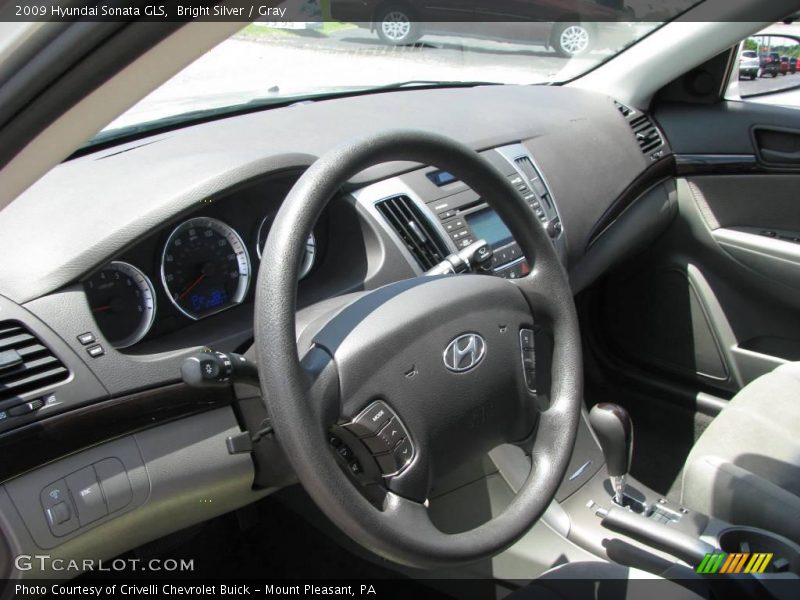 Bright Silver / Gray 2009 Hyundai Sonata GLS