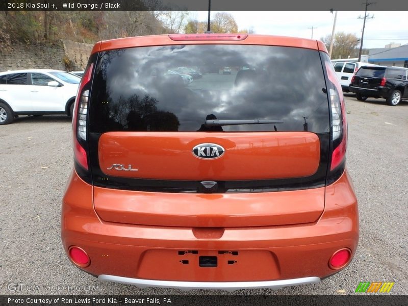 Wild Orange / Black 2018 Kia Soul +