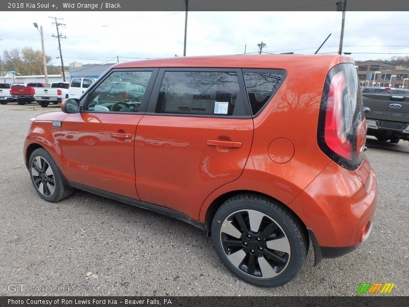 Wild Orange / Black 2018 Kia Soul +