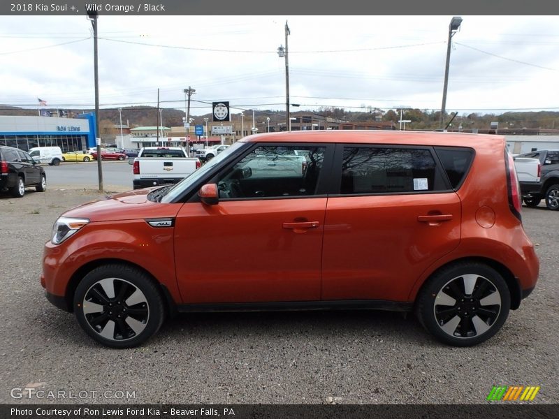 Wild Orange / Black 2018 Kia Soul +