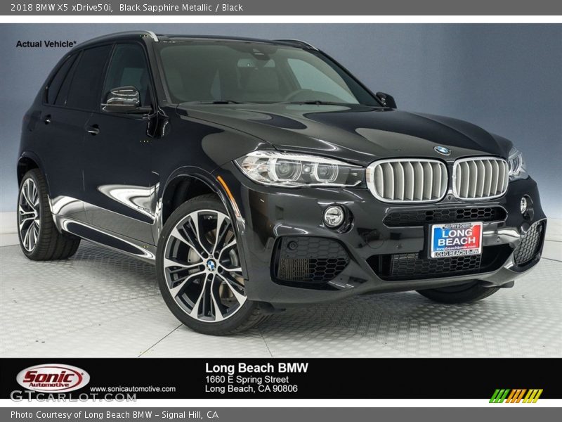 Black Sapphire Metallic / Black 2018 BMW X5 xDrive50i