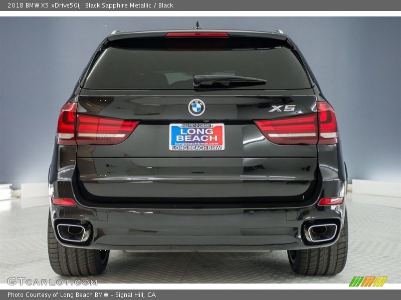 Black Sapphire Metallic / Black 2018 BMW X5 xDrive50i