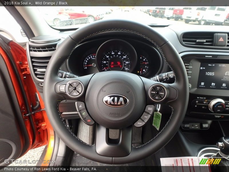 Wild Orange / Black 2018 Kia Soul +