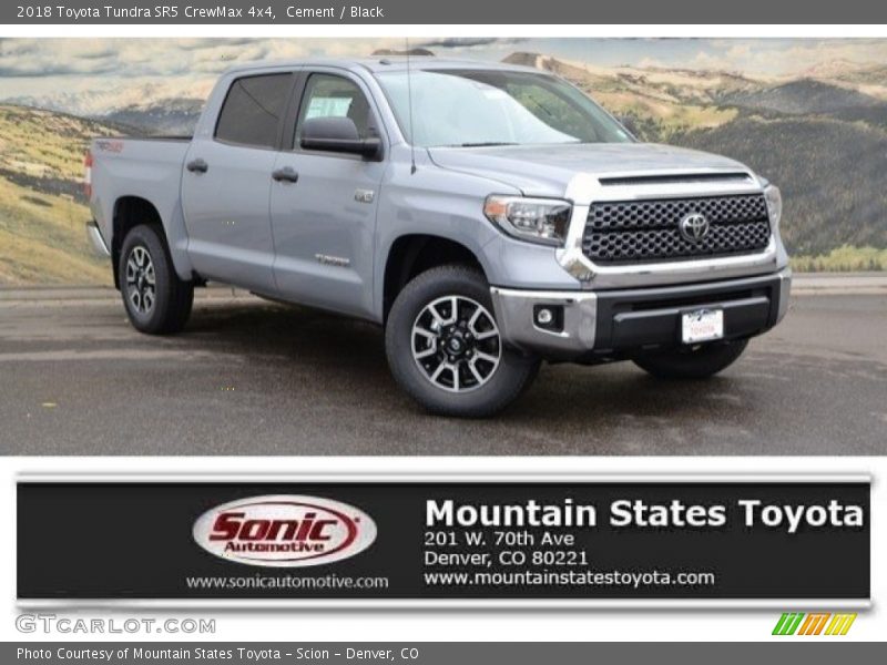 Cement / Black 2018 Toyota Tundra SR5 CrewMax 4x4
