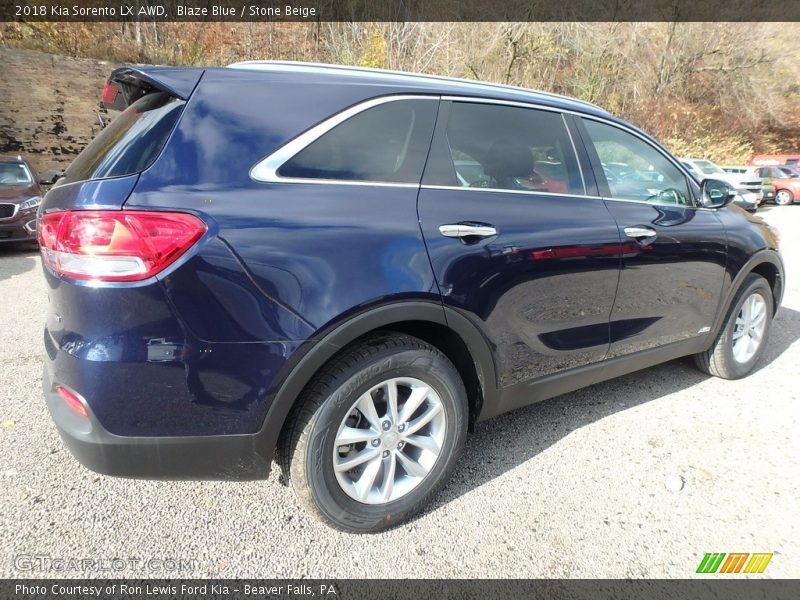 Blaze Blue / Stone Beige 2018 Kia Sorento LX AWD