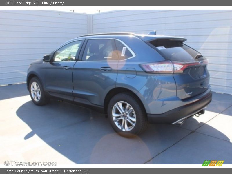 Blue / Ebony 2018 Ford Edge SEL