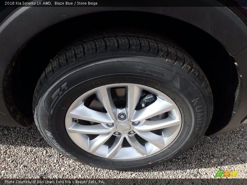 Blaze Blue / Stone Beige 2018 Kia Sorento LX AWD