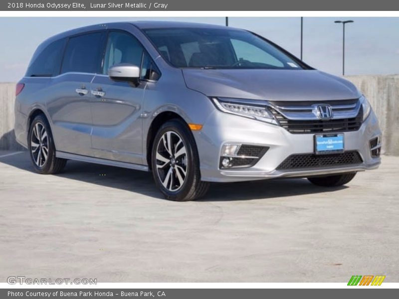 Lunar Silver Metallic / Gray 2018 Honda Odyssey Elite