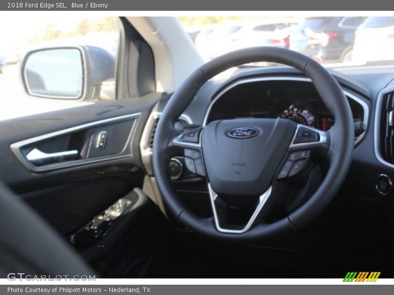 Blue / Ebony 2018 Ford Edge SEL