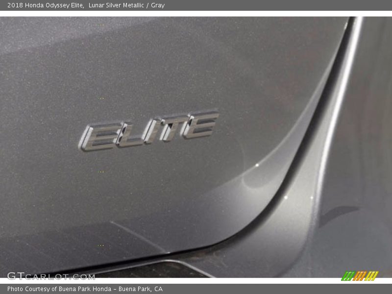 Lunar Silver Metallic / Gray 2018 Honda Odyssey Elite