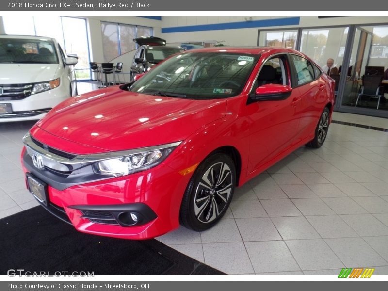 Rallye Red / Black 2018 Honda Civic EX-T Sedan