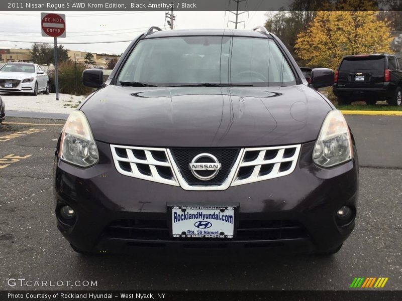 Black Amethyst / Black 2011 Nissan Rogue S AWD Krom Edition