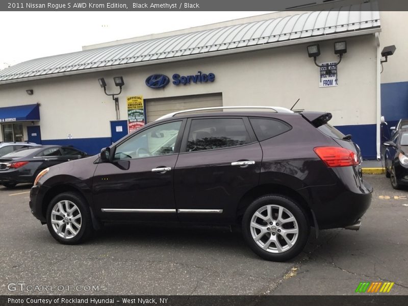 Black Amethyst / Black 2011 Nissan Rogue S AWD Krom Edition