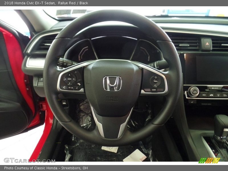 Rallye Red / Black 2018 Honda Civic EX-T Sedan