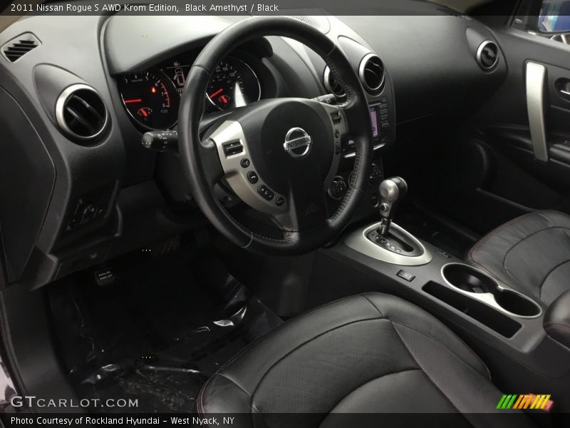 Black Amethyst / Black 2011 Nissan Rogue S AWD Krom Edition