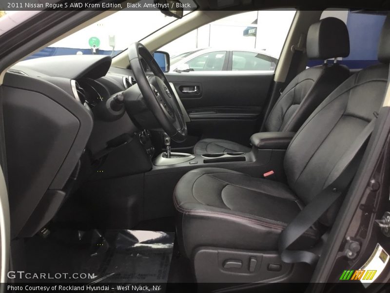 Black Amethyst / Black 2011 Nissan Rogue S AWD Krom Edition