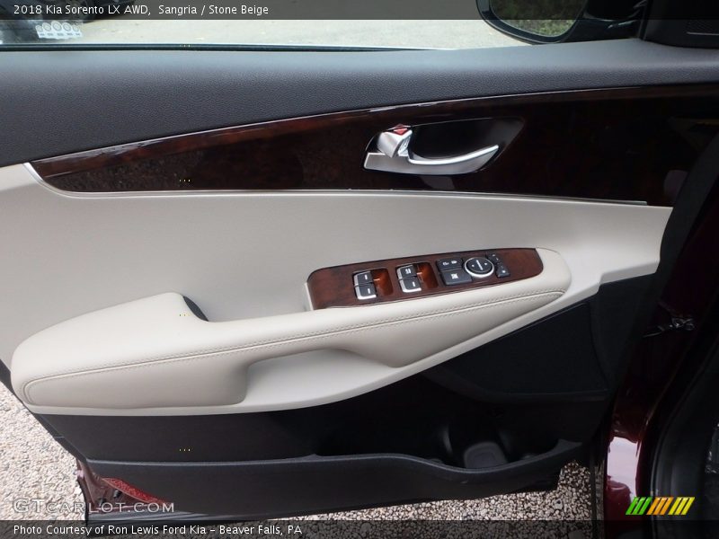 Sangria / Stone Beige 2018 Kia Sorento LX AWD