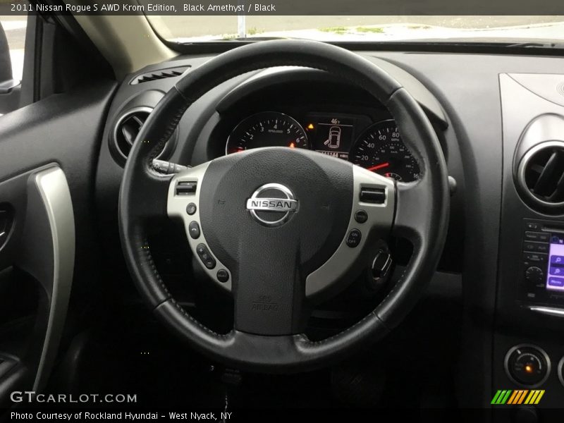 Black Amethyst / Black 2011 Nissan Rogue S AWD Krom Edition
