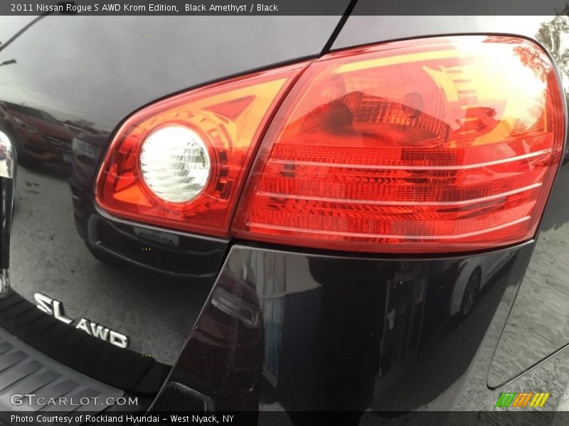 Black Amethyst / Black 2011 Nissan Rogue S AWD Krom Edition