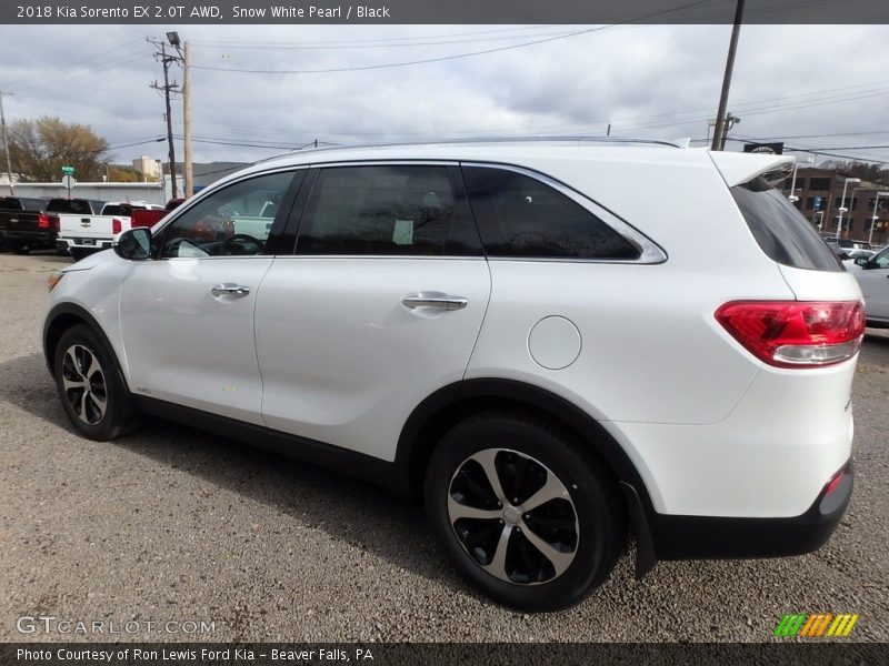 Snow White Pearl / Black 2018 Kia Sorento EX 2.0T AWD