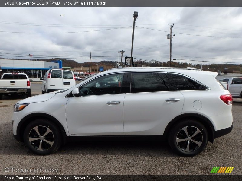 Snow White Pearl / Black 2018 Kia Sorento EX 2.0T AWD