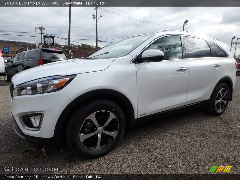Snow White Pearl / Black 2018 Kia Sorento EX 2.0T AWD