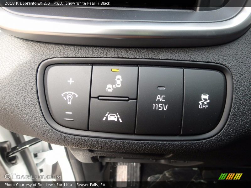 Snow White Pearl / Black 2018 Kia Sorento EX 2.0T AWD