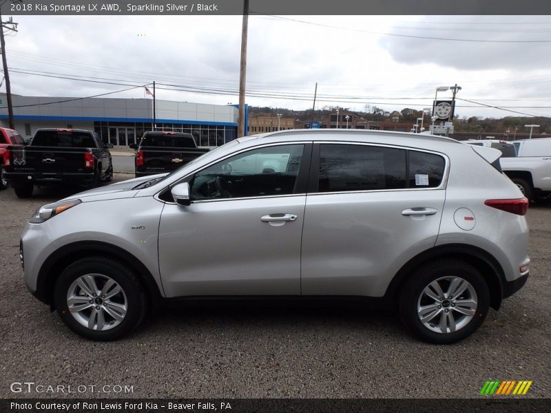 Sparkling Silver / Black 2018 Kia Sportage LX AWD