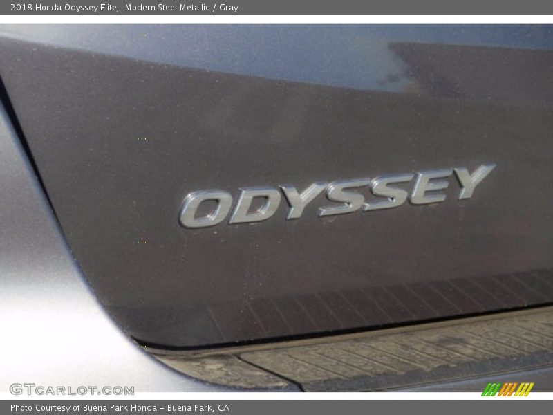 Modern Steel Metallic / Gray 2018 Honda Odyssey Elite