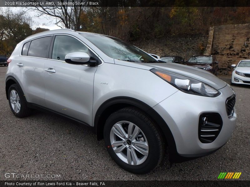 Sparkling Silver / Black 2018 Kia Sportage LX AWD