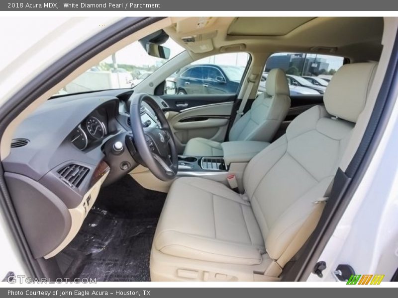 Front Seat of 2018 MDX 