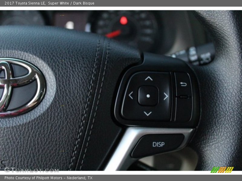 Super White / Dark Bisque 2017 Toyota Sienna LE
