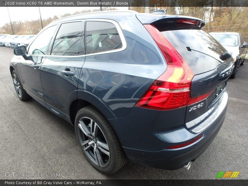 Denim Blue Metallic / Blonde 2018 Volvo XC60 T6 AWD Momentum