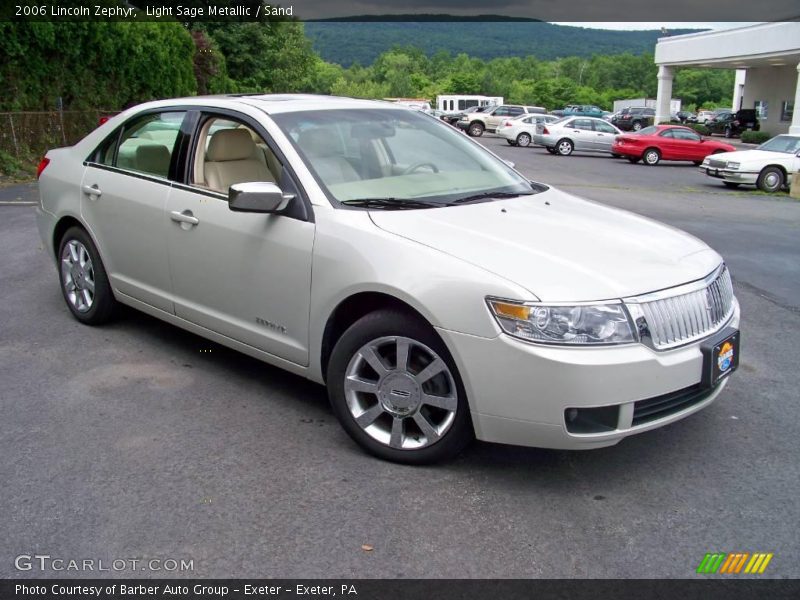 Light Sage Metallic / Sand 2006 Lincoln Zephyr