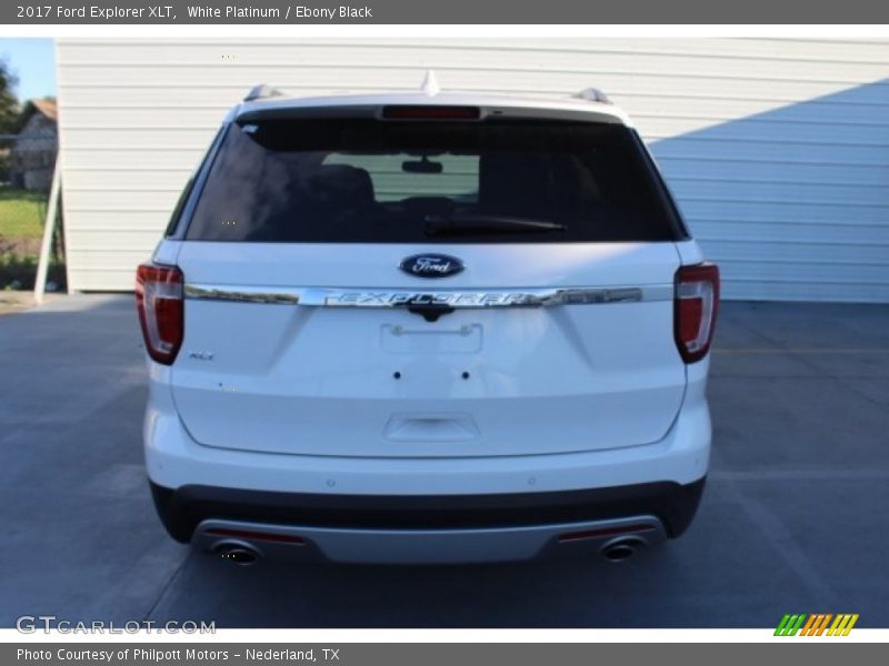 White Platinum / Ebony Black 2017 Ford Explorer XLT