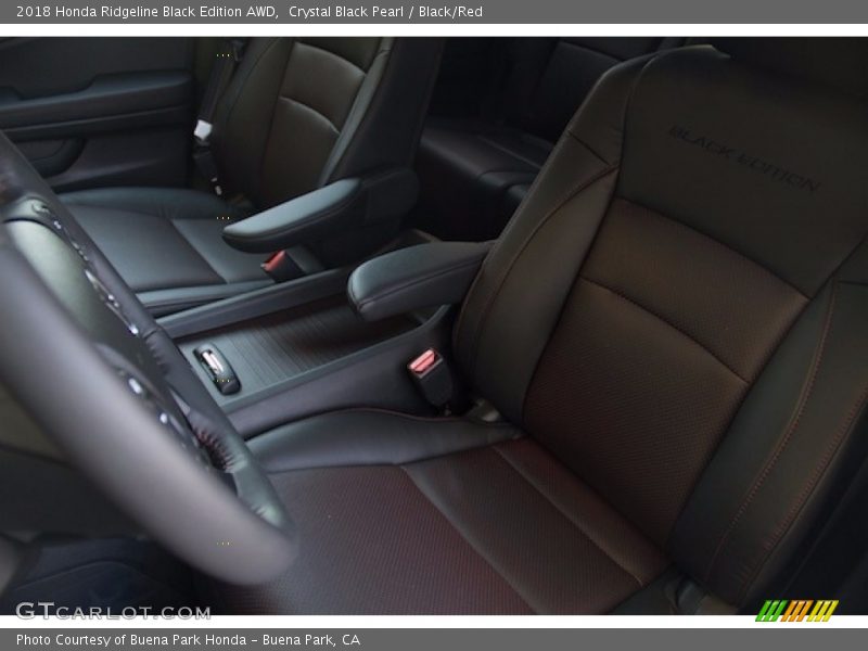 Front Seat of 2018 Ridgeline Black Edition AWD