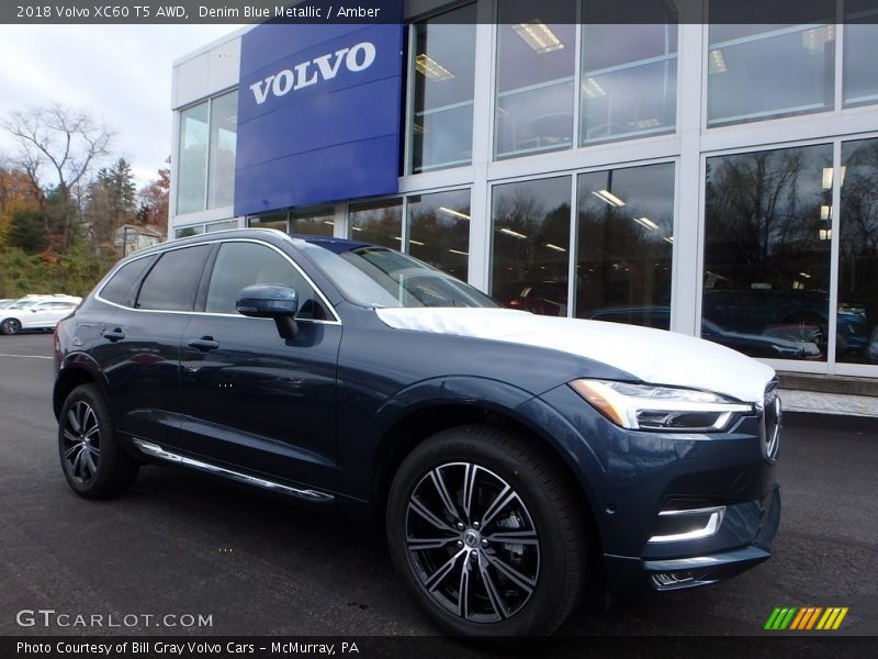 Denim Blue Metallic / Amber 2018 Volvo XC60 T5 AWD
