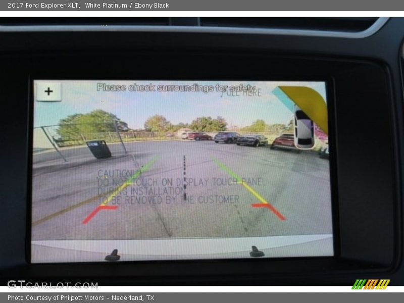 White Platinum / Ebony Black 2017 Ford Explorer XLT