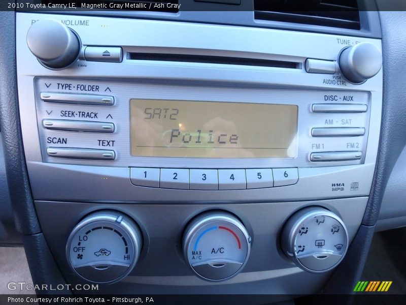 Magnetic Gray Metallic / Ash Gray 2010 Toyota Camry LE