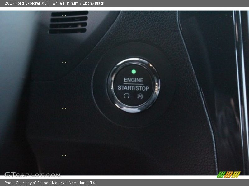 White Platinum / Ebony Black 2017 Ford Explorer XLT
