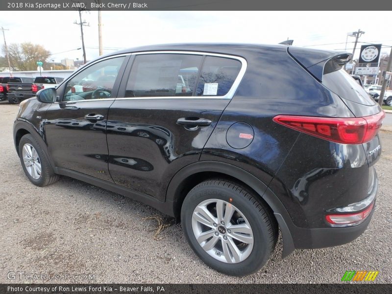 Black Cherry / Black 2018 Kia Sportage LX AWD