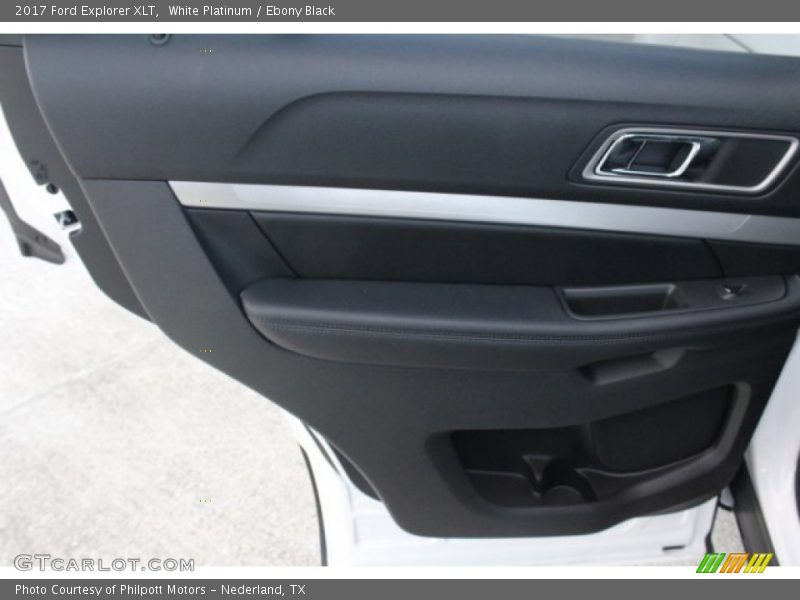 White Platinum / Ebony Black 2017 Ford Explorer XLT