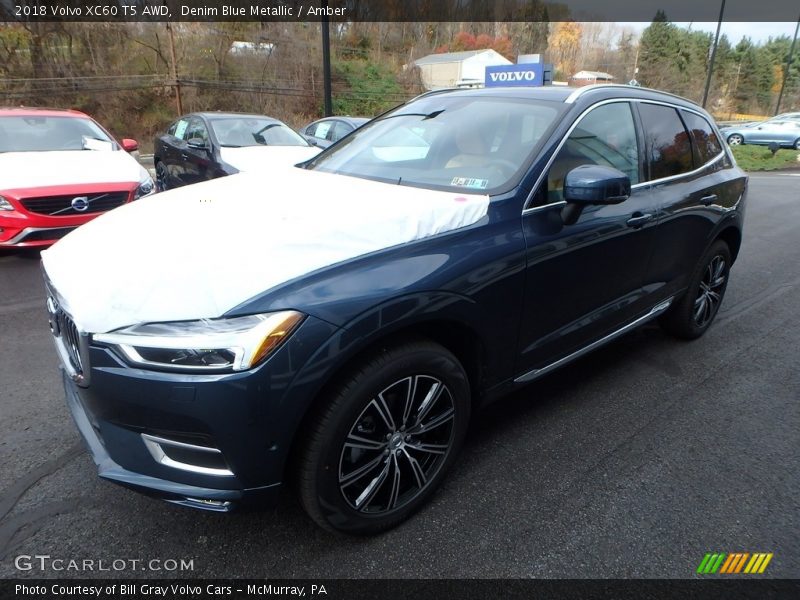 Denim Blue Metallic / Amber 2018 Volvo XC60 T5 AWD